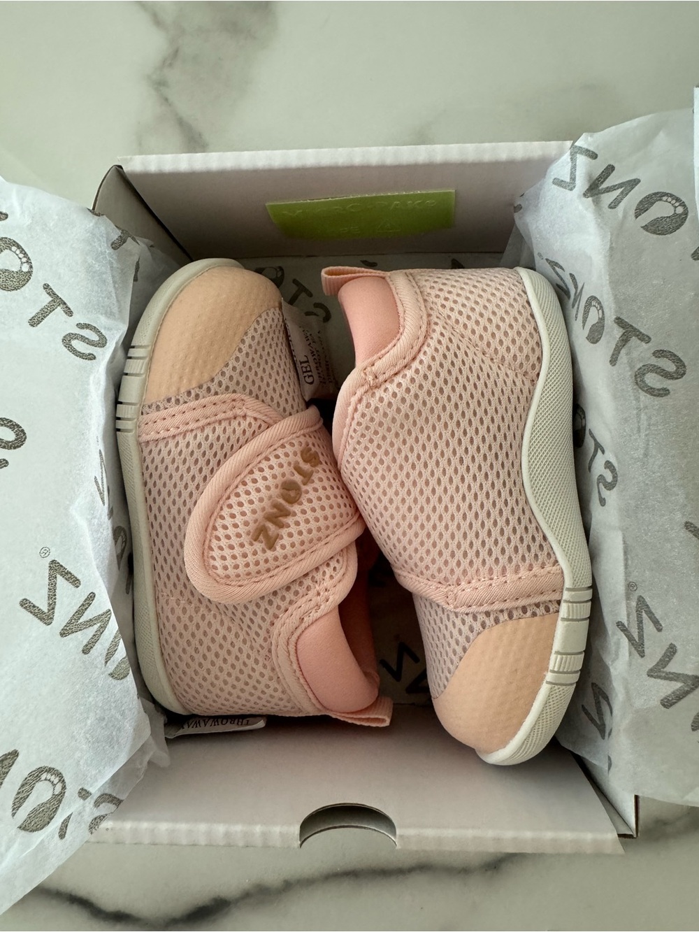 Brand New Stonz Light Pink Mesh Baby Sneakers